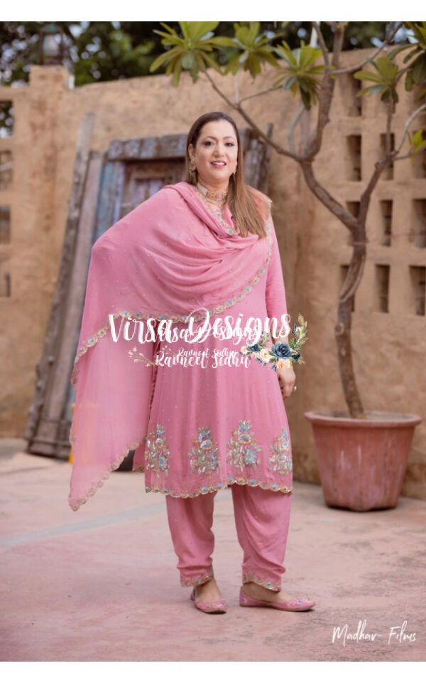 Sequence Embroidery Punjabi Suit