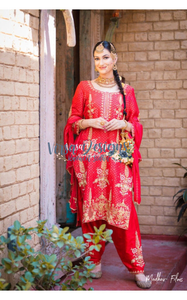 Hand Embroidery Sequence Suit﻿