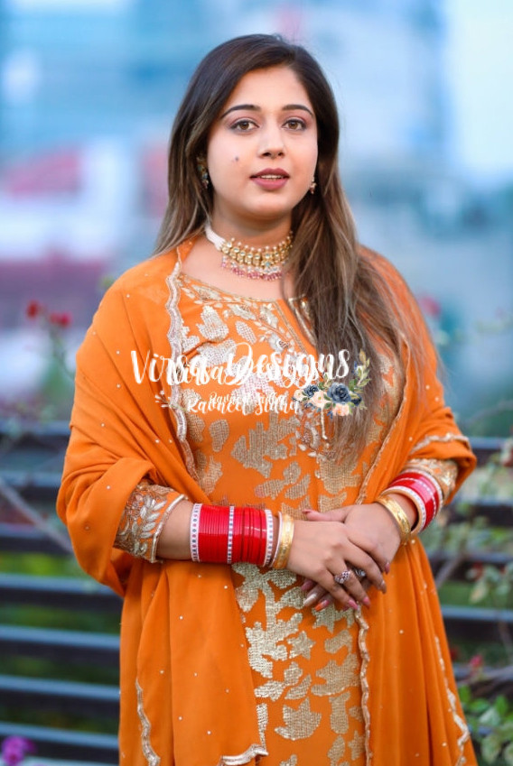 heavy embroidery punjabi suits