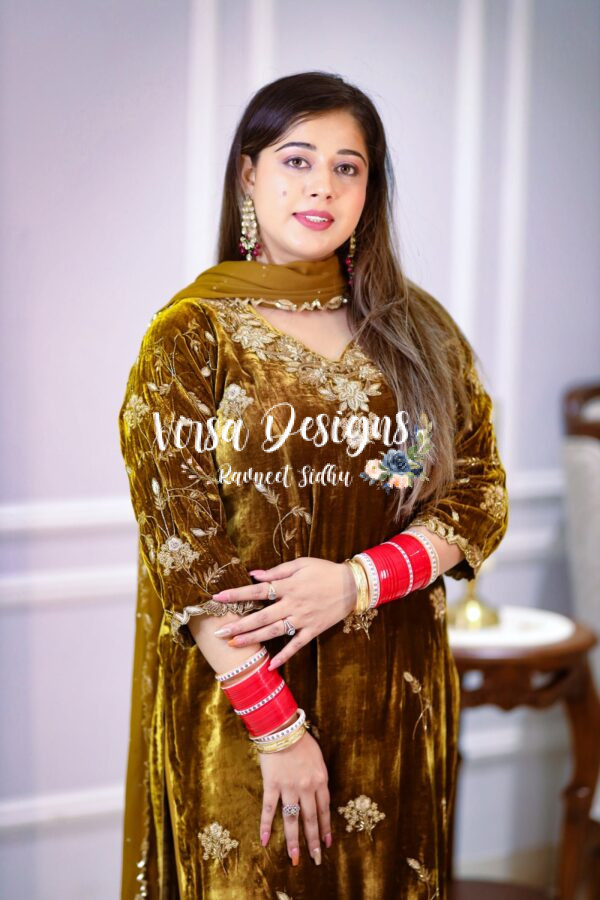 Hand Embroidery Punjabi Suit
